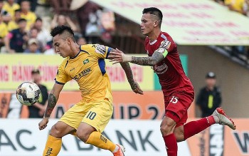 TP. Hồ Chí Minh - Sông Lam Nghệ An (2-2): Cú đúp của Phan Văn Đức, Sông Lam Nghệ An gỡ hòa
