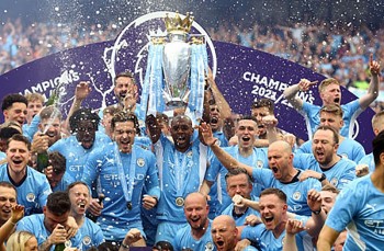 Bảng xếp hạng Ngoại hạng Anh ngày 22/5: Man City trọn niềm vui ngày đăng quang, Brighton giành vé dự Europa League