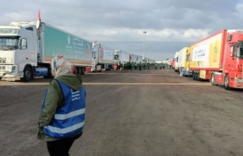 Chiến sự Israel-Hamas ngày 19/10: Israel cho phép hàng viện trợ vào Dải Gaza từ Ai Cập