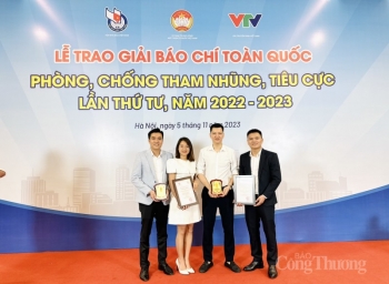 Nhóm phóng viên Báo Công Thương đoạt 2 giải báo chí toàn quốc phòng, chống tham nhũng, tiêu cực