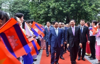 Sinh viên Việt Nam, Campuchia nỗ lực học tập thật tốt, cùng nhau vun đắp những tình bạn tốt đẹp