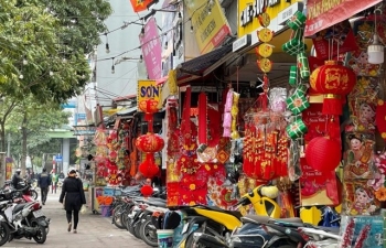 Thị trường đồ trang trí Tết 2024: Hàng đẹp, giá tốt, sôi động trên “chợ mạng”