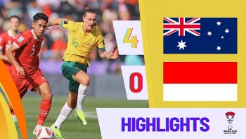 Kết quả trận Úc và Indonesia: Úc thắng dễ, Indonesia bị loại