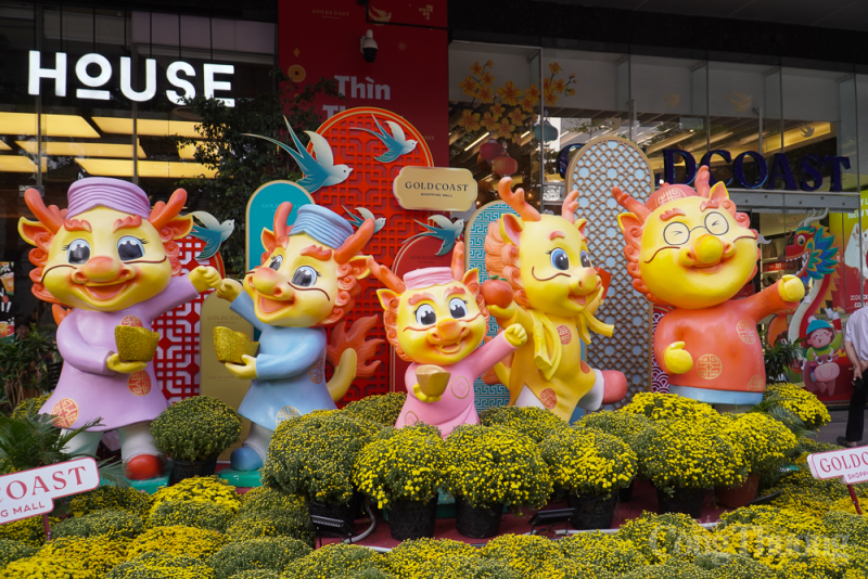 Nha Trang: Độc đáo những linh vật rồng đón Xuân Giáp Thìn 2024