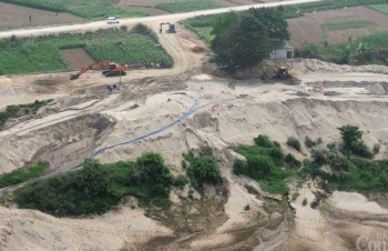 Hòa Bình: Sau phản ánh của báo chí, các bãi tập kết cát trái phép đã dừng hoạt động