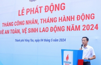 PV GAS tổ chức Lễ phát động hưởng ứng Tháng Công nhân - Tháng hành động về ATVSLĐ