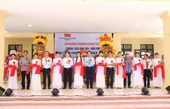 Petrovietnam và BSR khánh thành công trình Trường THCS Đông Sơn, tỉnh Thái Bình