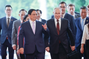 Chùm ảnh: Thủ tướng Phạm Minh Chính hội kiến Tổng thống Nga Vladimir Putin
