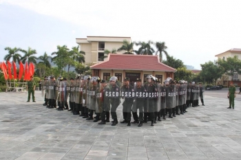 Lào Cai: Diễn tập phương án huy động Trung đoàn Cảnh sát cơ động dự bị chiến đấu
