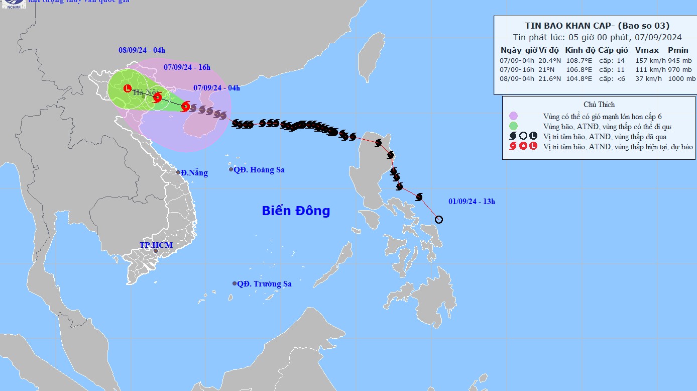 Lai Châu chỉ đạo ứng phó với dông lốc, mưa lớn do ảnh hưởng của cơn bão số 3