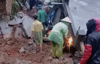 Hoà Bình: Sạt lở đất trong đêm khiến 4 người trong một gia đình tử vong