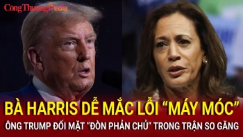 Bầu cử Mỹ 2024: Bà Harris dễ mắc lỗi 'máy móc', ông Trump đối mặt 'đòn phản chủ' trong trận so găng