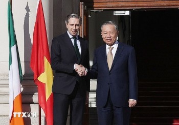 Tổng Bí thư, Chủ tịch nước Tô Lâm hội kiến Thủ tướng Ireland Simon Harris