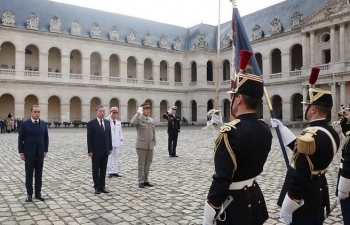 Lễ đón Tổng Bí thư, Chủ tịch nước Tô Lâm thăm chính thức Cộng hòa Pháp