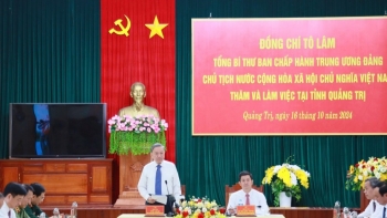 Tổng Bí thư, Chủ tịch nước Tô Lâm làm việc với Ban Thường vụ Tỉnh ủy Quảng Trị