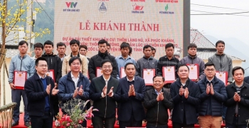 PV GAS góp phần tái thiết khu dân cư thôn Kho Vàng