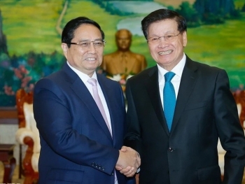 Thủ tướng hội kiến Tổng Bí thư, Chủ tịch nước Lào