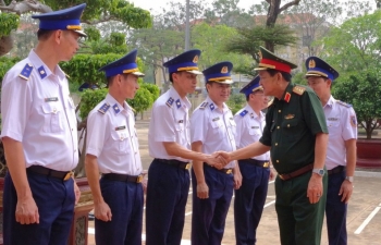 Thượng tướng Võ Minh Lương thăm Bộ Tư lệnh Vùng Cảnh sát biển 3