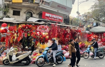 Thị trường đồ trang trí Tết 'made in VietNam' hút khách