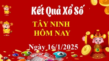 XSTN 16/1, Kết quả xổ số Tây Ninh hôm nay 16/1/2025, KQXSTN