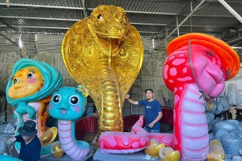 Độc đáo nghệ thuật tạo hình linh vật Tết ở Gia Lai