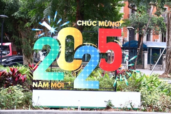 Phố phường Hà Nội trang hoàng rực rỡ chào đón Xuân Ất Tỵ 2025