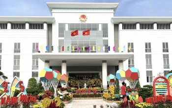 Không gian Tết đặc sắc tại UBND tỉnh Sóc Trăng