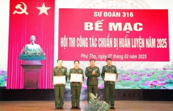 Quân khu 2: Sư đoàn 316 chuẩn bị huấn luyện năm 2025