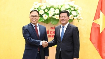 Bộ trưởng Nguyễn Hồng Diên tiếp Đại sứ Hàn Quốc tại Việt Nam