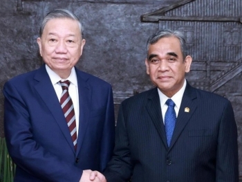 Tổng Bí thư Tô Lâm hội kiến Chủ tịch Hội đồng Hiệp thương Nhân dân Indonesia