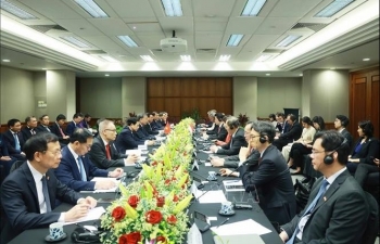 Tổng Bí thư Tô Lâm hội đàm với Thủ tướng Singapore Lawrence Wong