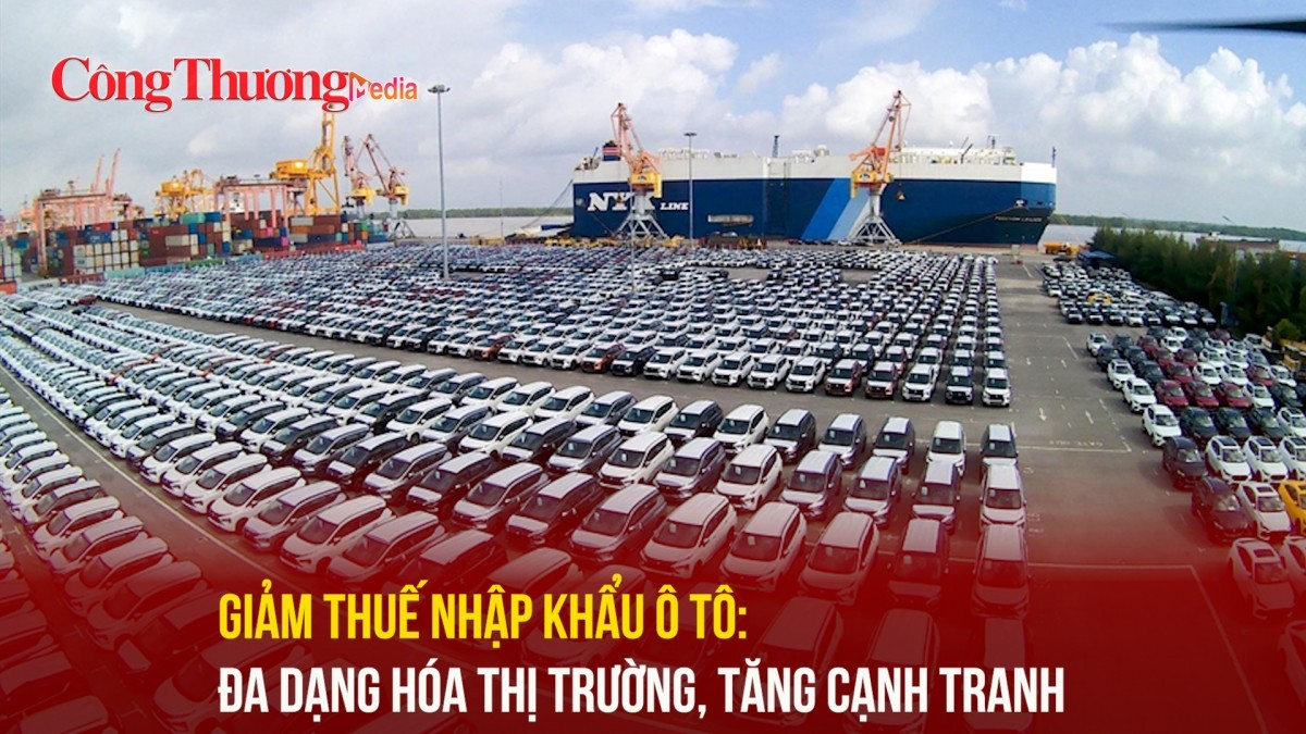 Giảm thuế nhập khẩu ô tô: Đa dạng hóa thị trường, tăng cạnh tranh