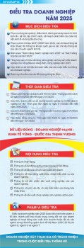 Từ 01/4, điều tra doanh nghiệp năm 2025 trên cả nước