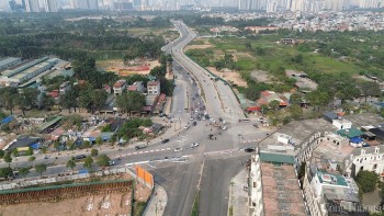Hà Nội: Cận cảnh đường nối hai quận dự kiến thông xe vào tháng 5