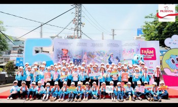 Prudential tổng kết 5 năm triển khai dự án “Đến trường an toàn” với Ngày hội An toàn giao thông cấp liên tỉnh