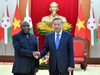 [Ảnh] Tổng Bí thư Tô Lâm tiếp Tổng thống Cộng hòa Burundi Évariste Ndayishimiye