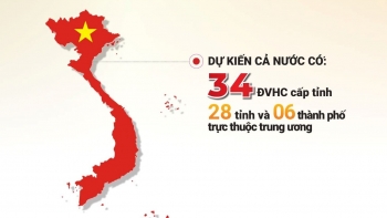Infographic | Chi tiết danh sách dự kiến tên 34 tỉnh, thành phố sau sáp nhập