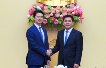 Bộ trưởng Nguyễn Hồng Diên làm việc với Tập đoàn SK