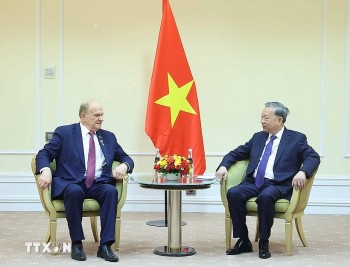 Tổng Bí thư Tô Lâm tiếp Chủ tịch Đảng cộng sản Liên bang Nga