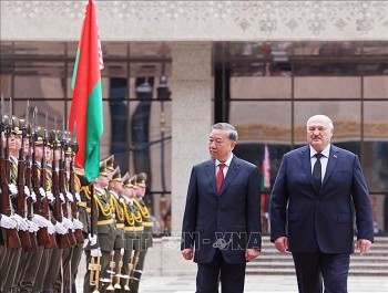 Tổng thống Belarus chủ trì lễ đón Tổng Bí thư Tô Lâm