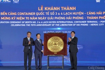 Hải Phòng: Khánh thành cảng container quốc tế gần 7.000 tỷ đồng