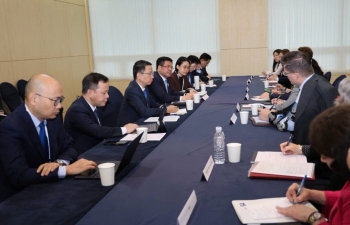 Bộ trưởng Nguyễn Hồng Diên làm việc với Liên minh doanh nghiệp Hoa Kỳ -APEC