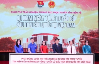 Thanh niên sôi nổi tham gia cuộc thi tìm hiểu Quốc hội trên nền tảng số