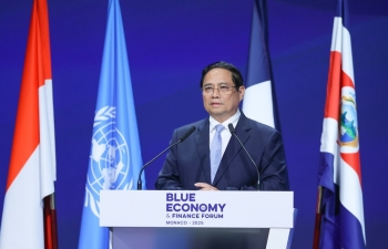 Thủ tướng Phạm Minh Chính phát biểu tại Diễn đàn Kinh tế và Tài chính xanh