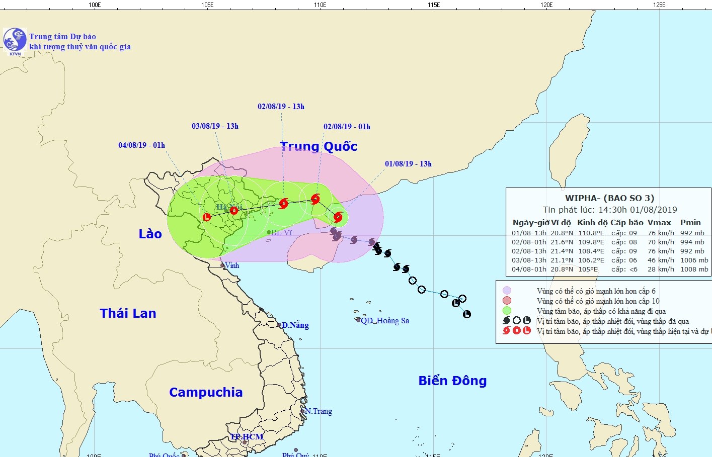 EVN sẵn sàng ứng phó cơn bão số 3