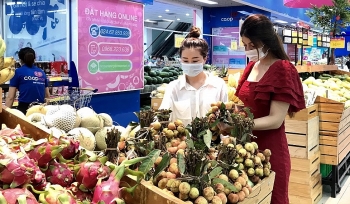 Hơn 50 tấn vải thiều bắt đầu lên kệ siêu thị Co.opmart