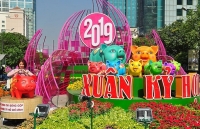 Đường hoa Nguyễn Huệ đẹp lung linh trước giờ đón khách du xuân