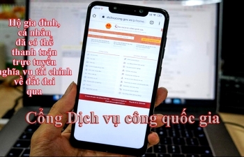 Mở rộng thanh toán trực tuyến nghĩa vụ tài chính về đất đai của hộ gia đình, cá nhân