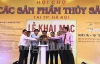 Khai mạc Hội chợ các sản phẩm thủy sản tại Hà Nội năm 2018