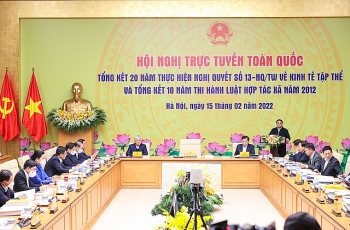 Thủ tướng chủ trì Hội nghị trực tuyến toàn quốc về kinh tế tập thể, hợp tác xã